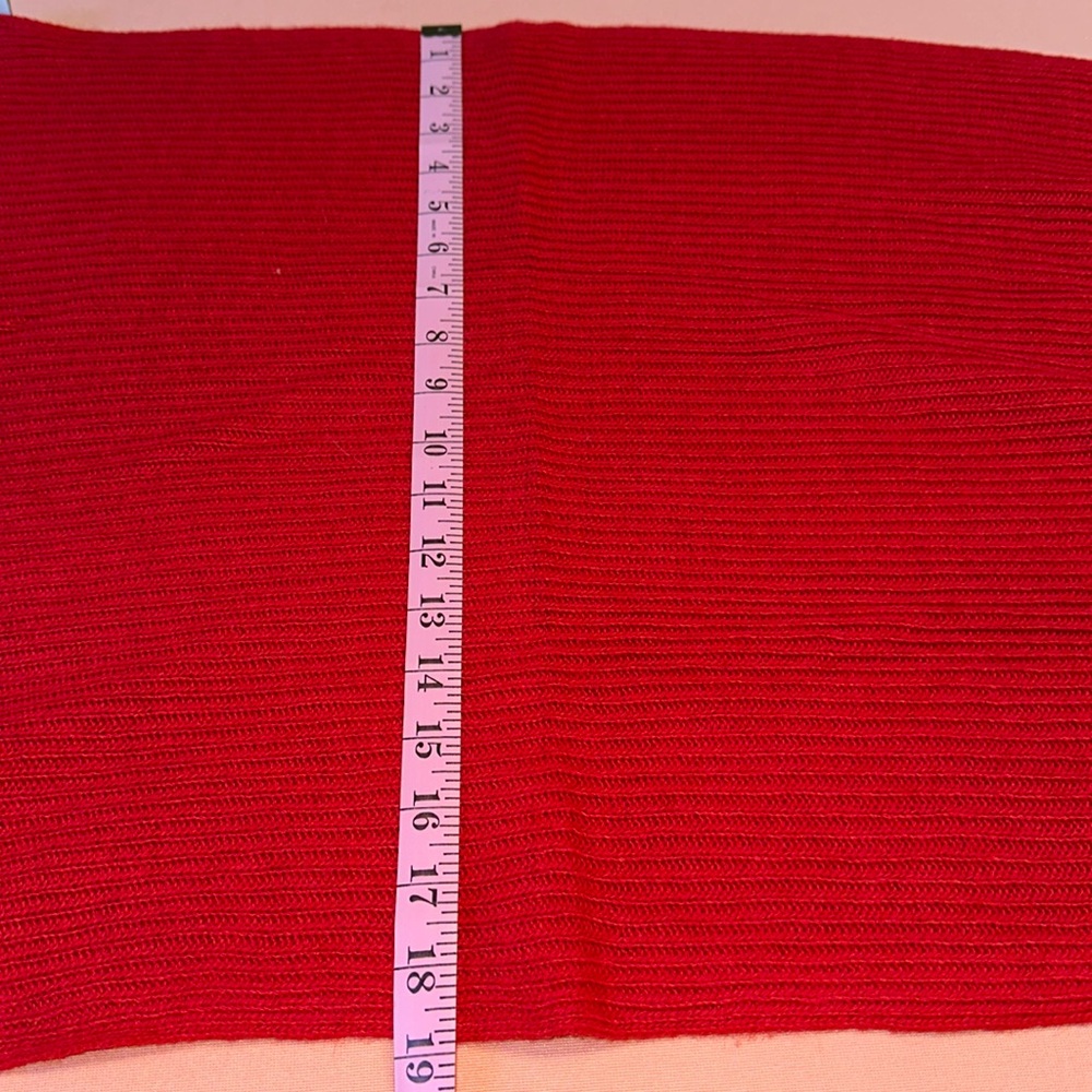 New Portolano Scarf. Red. Soft And Warm. - image 3